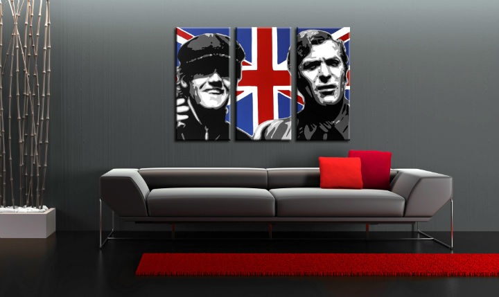 E-shop Ručne maľovaný POP Art obraz Italian Job