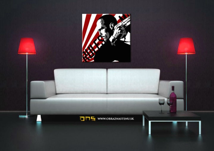 E-shop Ručne maľovaný POP Art obraz THE TRANSPORTER – KURIÉR