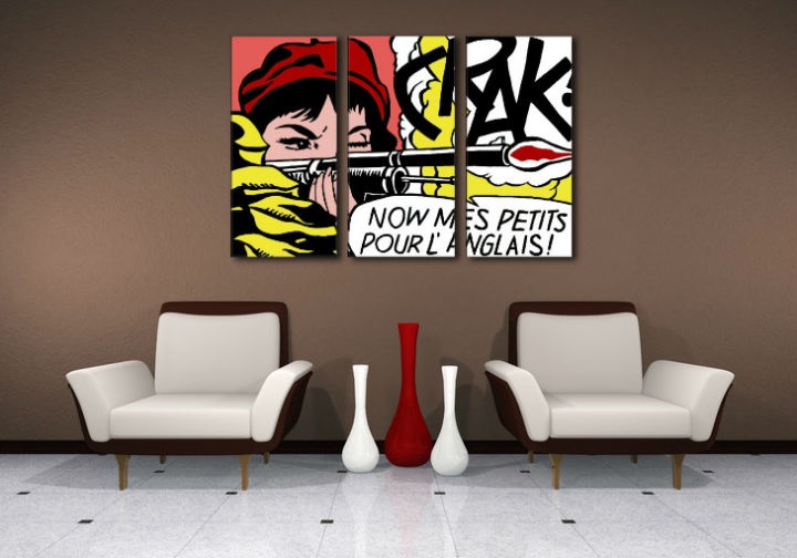 E-shop Ručne maľovaný POP Art obraz LICHTENSTEIN