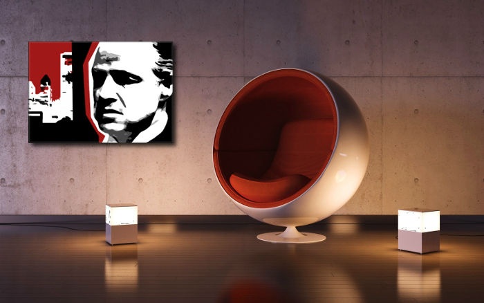 E-shop Ručne maľovaný POP Art obraz marlon Brando mb8
