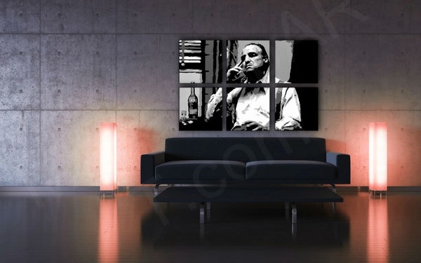 E-shop Ručne maľovaný POP Art obraz Marlon Brando