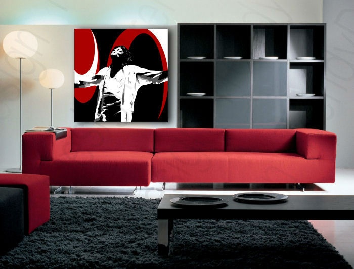 Levně Ručně malovaný obraz POP Art Michael Jackson 1 díl mj1