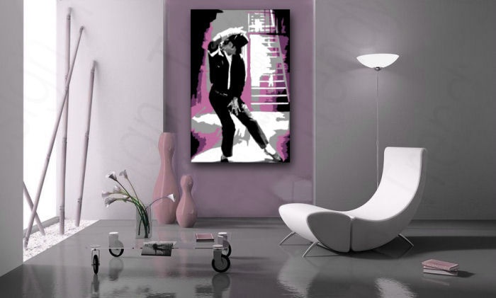 E-shop Ručne maľovaný POP Art obraz Michael Jackson mj3