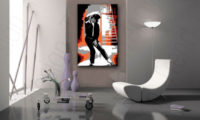 E-shop Ručne maľovaný POP Art obraz Michael Jackson mj4