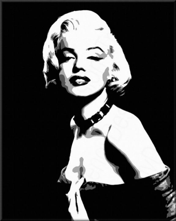 Levně Ručně malovaný obraz POP Art Marilyn MONROE 1 kus mon5