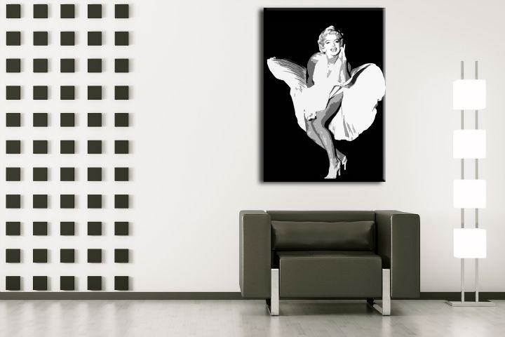 E-shop Ručne maľovaný POP Art obraz Marilyn Monroe mon6