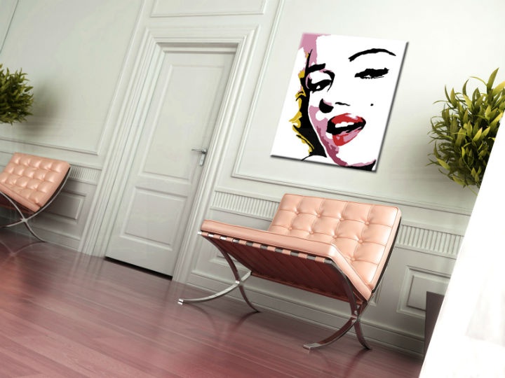 E-shop Ručne maľovaný POP Art obraz Marilyn Monroe