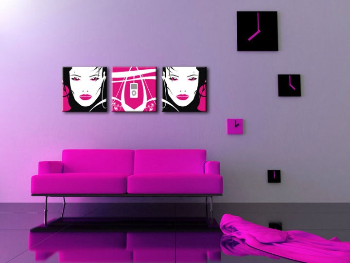 E-shop Ručne maľovaný POP Art obraz I-GIRL