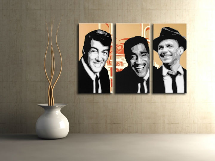 E-shop Ručne maľovaný POP Art obraz Rat Pack