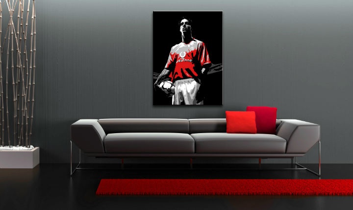 E-shop Ručne maľovaný POP Art obraz Ruud van Nistelrooy rvn
