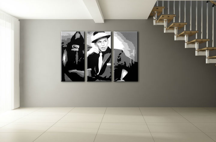 E-shop Ručne maľovaný POP Art obraz Frank Sinatra sin