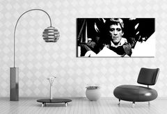 E-shop Ručne maľovaný POP Art obraz Scarface 100x50 cm