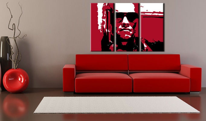 E-shop Ručne maľovaný POP Art obraz TERMINATOR