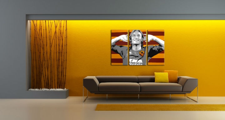E-shop Ručne maľovaný POP Art obraz Francesco Totti