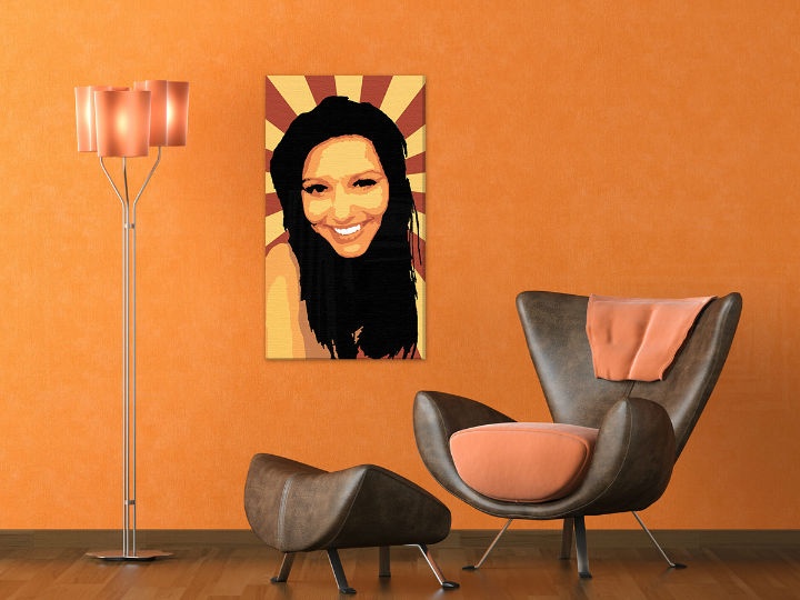 E-shop Ručne maľovaný POP Art obraz The Girl